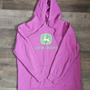 John Deere Vibrant Pink Men's Hoodie
